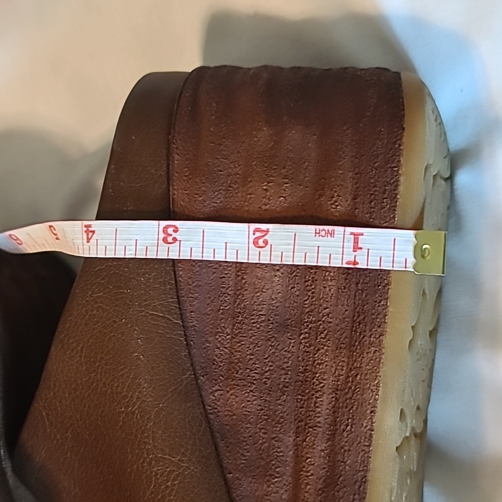 Kork-Ease Brown Leather Mule Clogs - Picture 6 of 7
